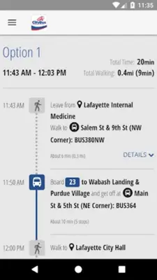 MyCityBus android App screenshot 0